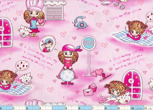 Love Story Cats Cookies Pink
